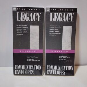 Vintage Strathmore Conversation Envelope Legacy Enhance  Letter  25 Pack Marble‎